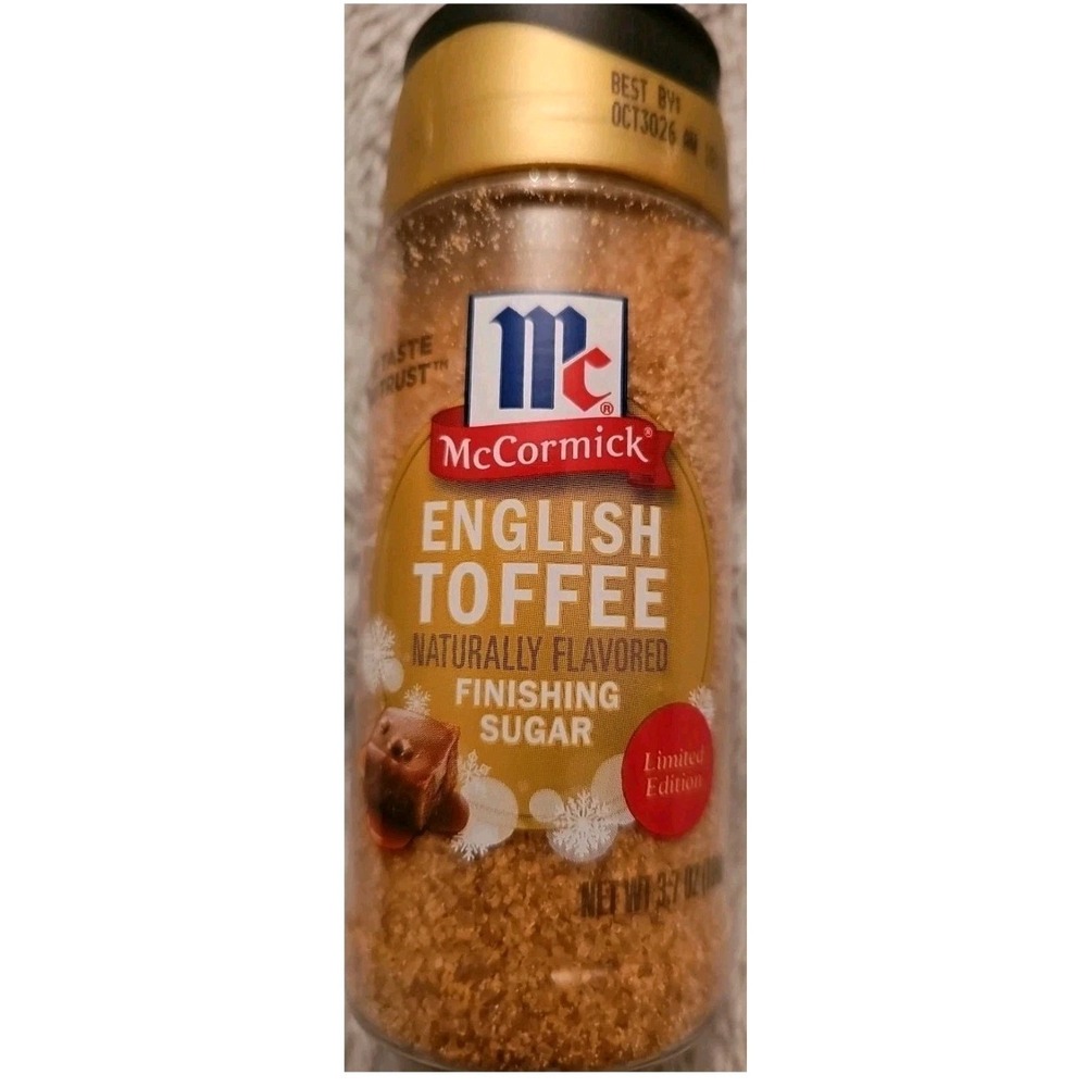 McCormick , Limited Edition English , Toffee Finishing Sugar, 3.7 oz